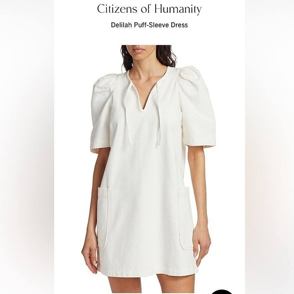 Citizens of Humanity Delilah Puff Sleeved Dress size XS - Picture 1 of 9
